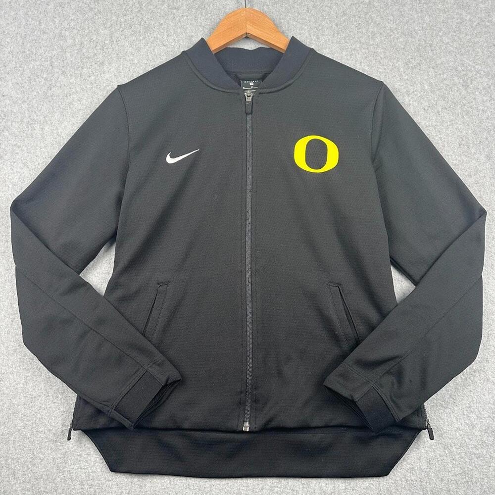 Nike Oregon Ducks Zip Up Jacket‎ Sweater Women's Black Medium Football NCAA